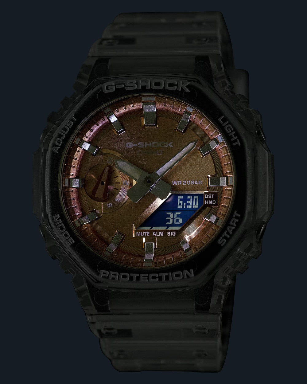 G-Shock Bright Metallic Dial Series Watch GA-2100BM-7A5ER